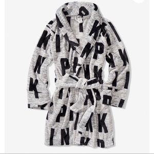 Plush PINK Gray Robe 🖤